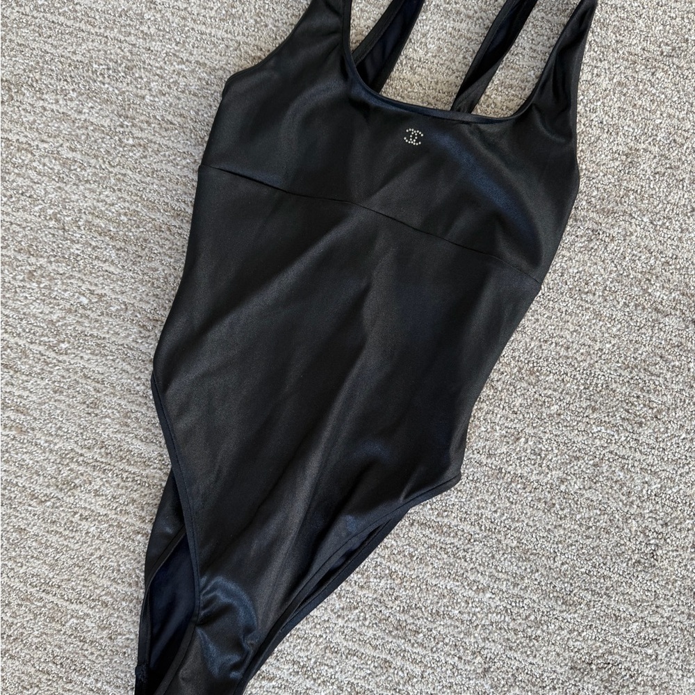 CHANEL Elegant Black Fabric